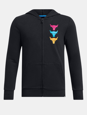 Under Armour Project Rock Boys LS FZ HD Kids Sweatshirt