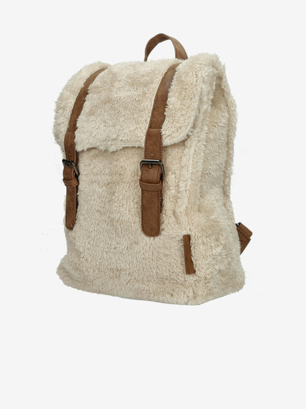 Enrico Benetti Teddy Tablet Backpack Off-White Backpack