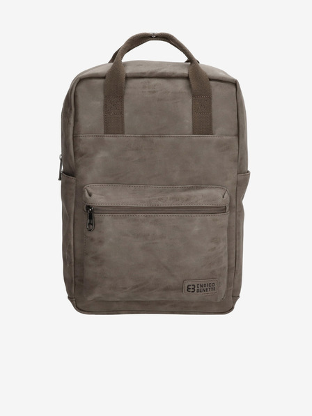 Enrico Benetti Rotterdam 13" Notebook Medium Taupe Backpack