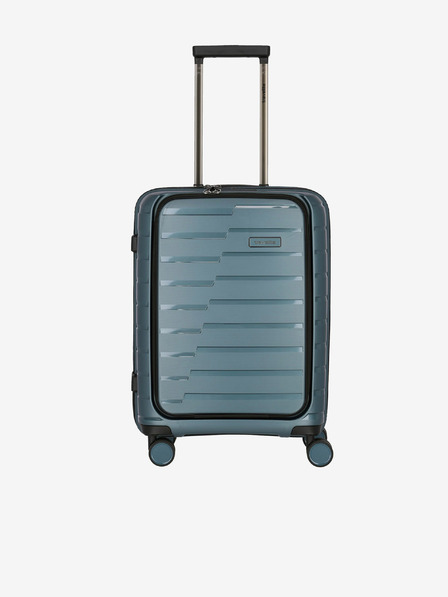 Travelite Air Base 4w S Front pocket Ice blue Suitcase