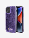 Guess Sequin Script Logo Zadní Kryt pro iPhone 12/12 Pro Purple Phone case