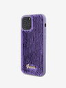 Guess Sequin Script Logo Zadní Kryt pro iPhone 12/12 Pro Purple Phone case