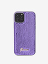 Guess Sequin Script Logo Zadní Kryt pro iPhone 12/12 Pro Purple Phone case