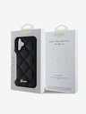 Guess PU Leather Quilted Zadní Kryt pro iPhone 16 Black Phone case