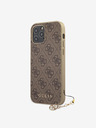 Guess 4G Charm Zadní Kryt pro iPhone 12 Pro Max 6.7 Brown Phone case