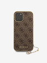 Guess 4G Charm Zadní Kryt pro iPhone 12 Pro Max 6.7 Brown Phone case