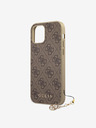 Guess 4G Charm Zadní Kryt pro iPhone 12 Pro Max 6.7 Brown Phone case