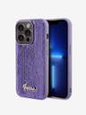 Guess Sequin Script Logo Zadní Kryt pro iPhone 14 Pro Purple Phone case