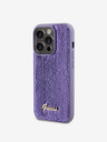 Guess Sequin Script Logo Zadní Kryt pro iPhone 14 Pro Purple Phone case