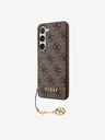 Guess 4G Charm Zadní Kryt pro Samsung Galaxy S23 Brown Phone case