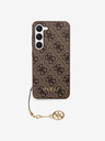 Guess 4G Charm Zadní Kryt pro Samsung Galaxy S23 Brown Phone case