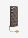 Guess 4G Charm Zadní Kryt pro Samsung Galaxy S23 Brown Phone case