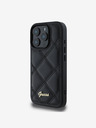 Guess PU Leather Quilted Zadní Kryt pro iPhone 16 Pro Max Black Phone case