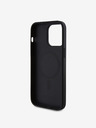 Guess PU 4G Stripe MagSafe Zadní Kryt pro iPhone 15 Pro Black Phone case