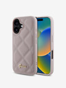 Guess PU Leather Quilted Zadní Kryt pro iPhone 16 Pink Phone case