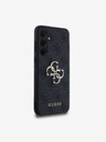 Guess PU 4G Metal Logo Zadní Kryt pro Samsung Galaxy A35 5G Grey Phone case