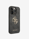 Guess PU 4G Metal Logo iPhone 15 Pro Grey Phone case