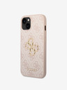 Guess PU 4G Metal Logo iPhone 15 Plus Pink Phone case