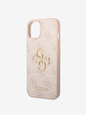 Guess PU 4G Metal Logo iPhone 15 Plus Pink Phone case