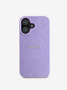 Guess Saffiano Peony Stamp MagSafe Phone 16 Purple Phone case