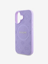 Guess Saffiano Peony Stamp MagSafe Phone 16 Purple Phone case